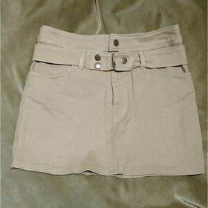 Khaki Mini Skirt- NWOT